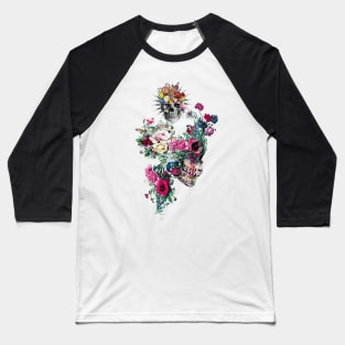 Flower Skull Baseball T-Shirt